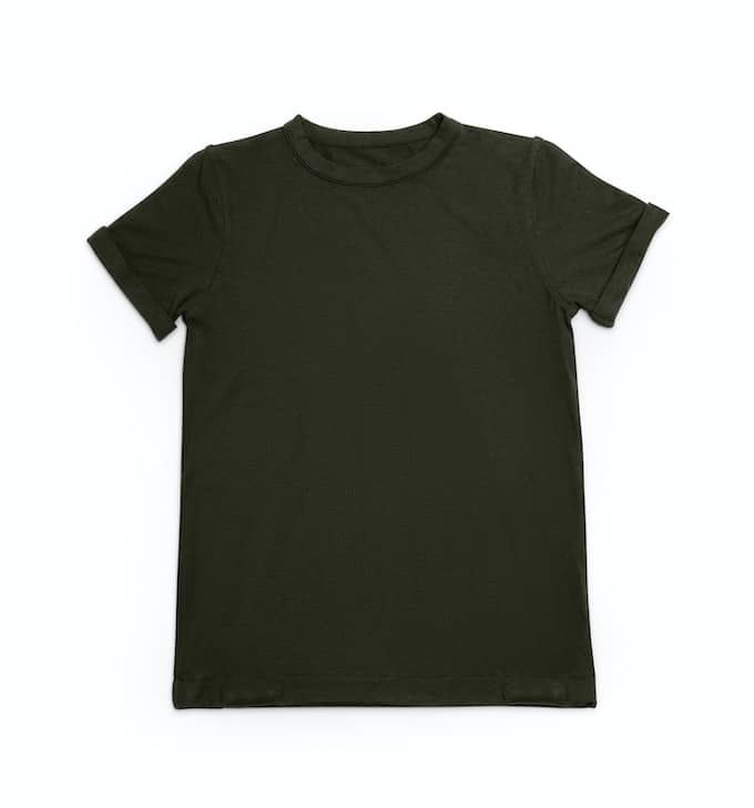 Plain army discount green t shirt