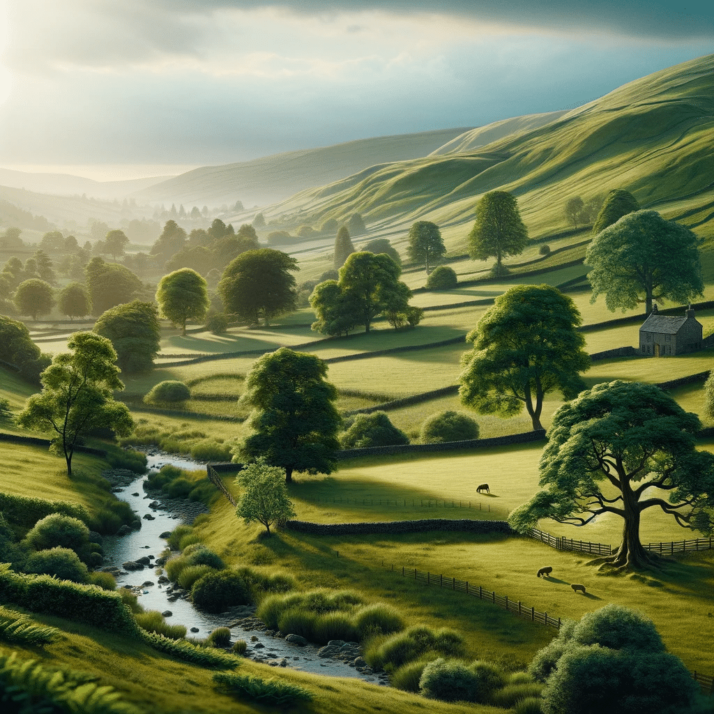A-serene-nature-landscape-representing-the-British-countryside-for-visual-relaxation
